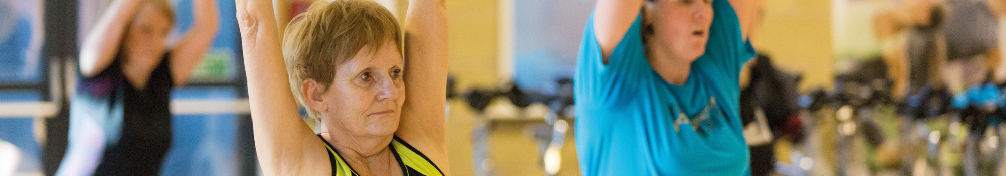 Women in yoga class